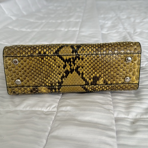 STALVEY snakeskin python top handle handbag - Picture 3 of 8